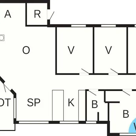 8 Person With Roofed Terrace بيت للعطل